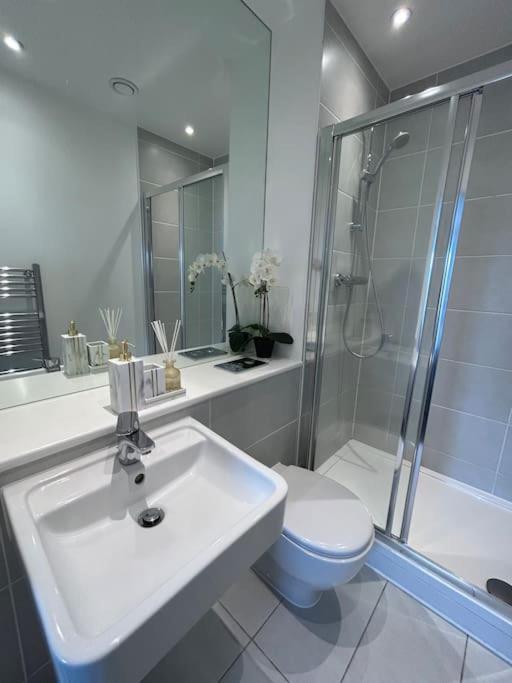 Contemporary Urban Retreat, 2-Bedroom Haven By London City Airport Ngoại thất bức ảnh